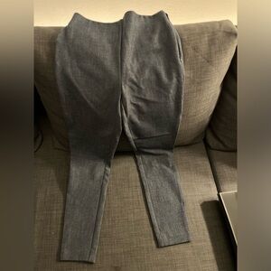 NEW LOFT denim color pants. Soft stretchy with elastic band with side zipper